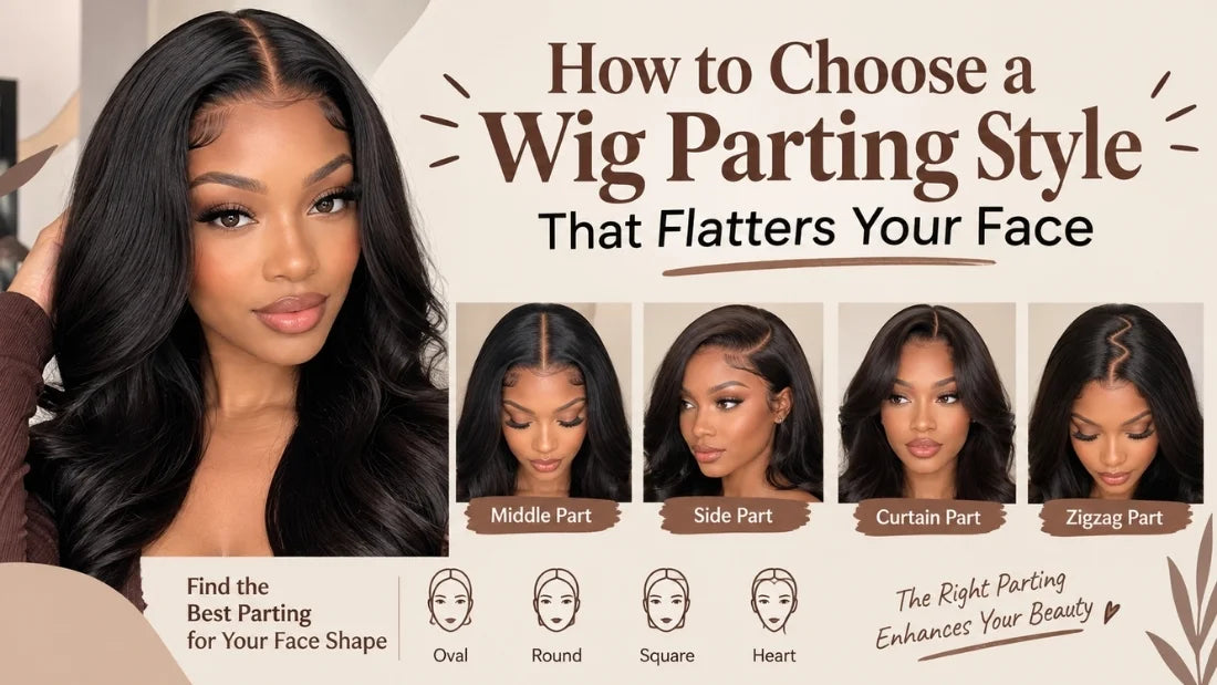 How to Choose a Wig Parting Style That Flatters Your Face