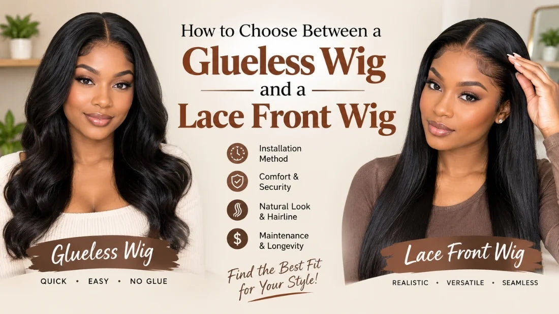 How to Choose Between a Glueless Wig and a Lace Front Wig