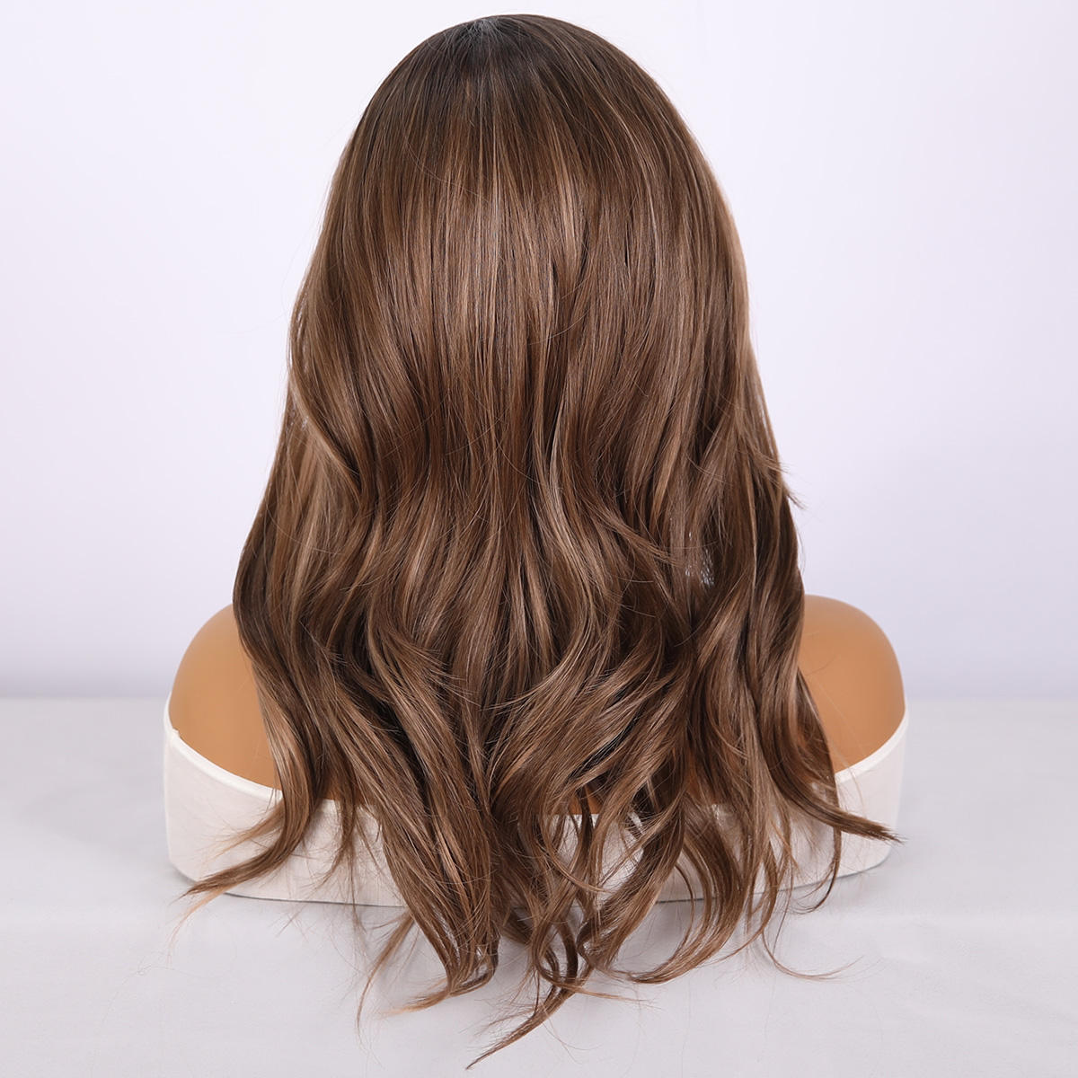 Brown Gradient Long Synthetic Lace Front Wig