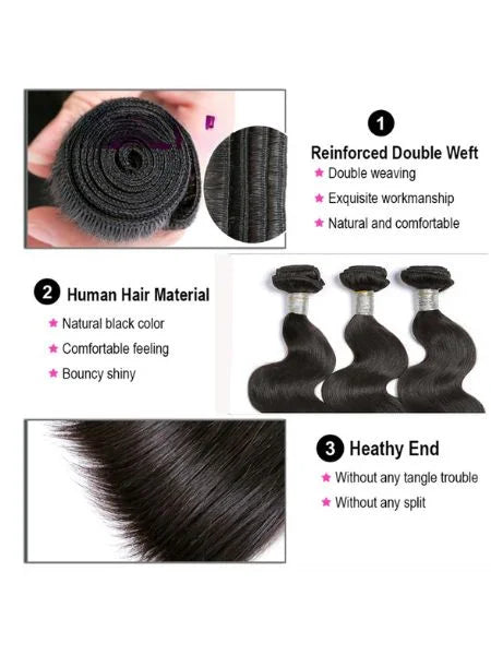 18A Brazilian Double Weft Body Wave Extension
