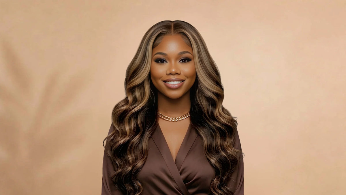 Before wearing P4/27 Lace Front 13x4 Body Wave Wig
