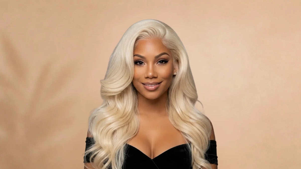 Before wearing 613 Blonde Body Wave 13x4 Lace Front Wig