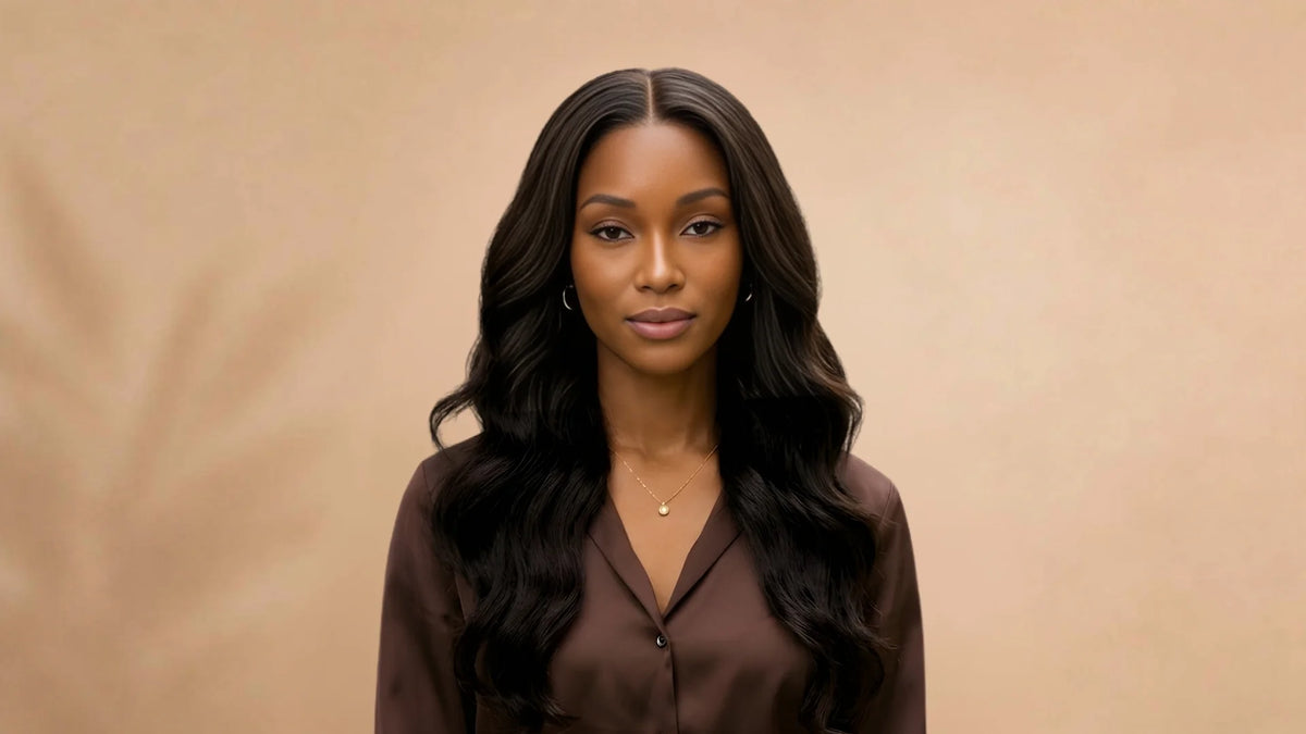 Before wearing 4x6 Natural 3D Body Wave Closure Wig