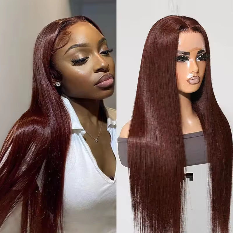 13x4 HD Lace Natural Brown Brazilian Virgin Wig