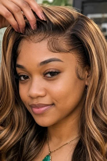 Customer style image - P4/27 Body Wave 4x4 Lace Closure Wig
