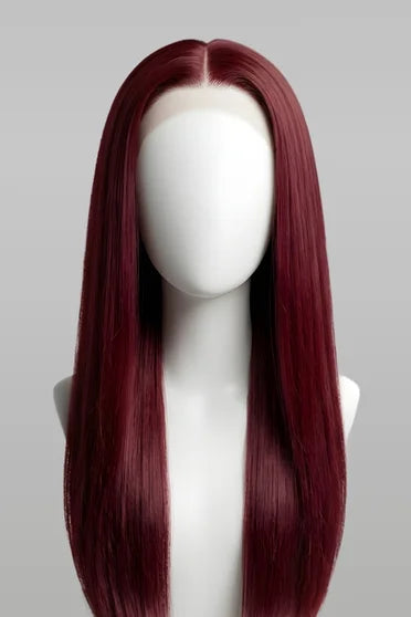 Burgundy Straight 13x6 HD Lace Human Hair Wig 200% Density