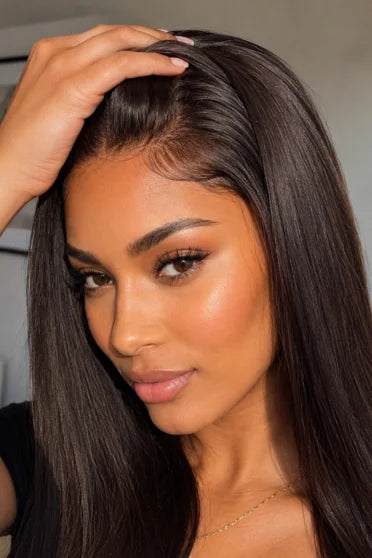 Brown 4x4 Straight Lace Wig