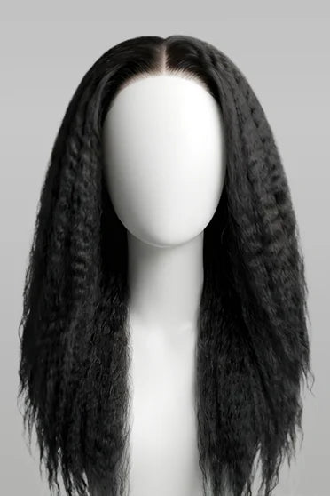 Kinky Straight 360 HD Lace Glueless Human Hair Wig