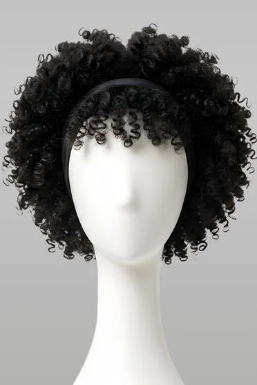 Natural Black Short Afro Kinky Curly Wig