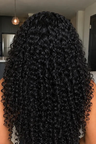 3-in-1 Deep Wave Seamless Flip-Over Half Glueless Wig