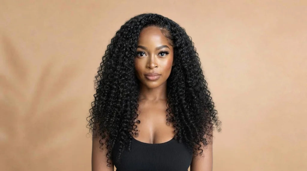After wearing 3-in-1 Deep Wave Seamless Flip-Over Half Glueless Wig