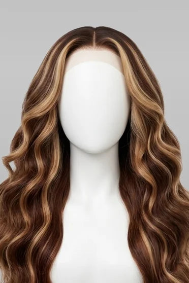 4/27 Honey Blonde Ombre Body Wave HD Lace Frontal Wig