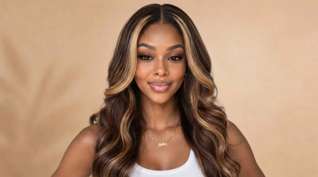 After wearing 4/27 Honey Blonde Ombre Body Wave HD Lace Frontal Wig