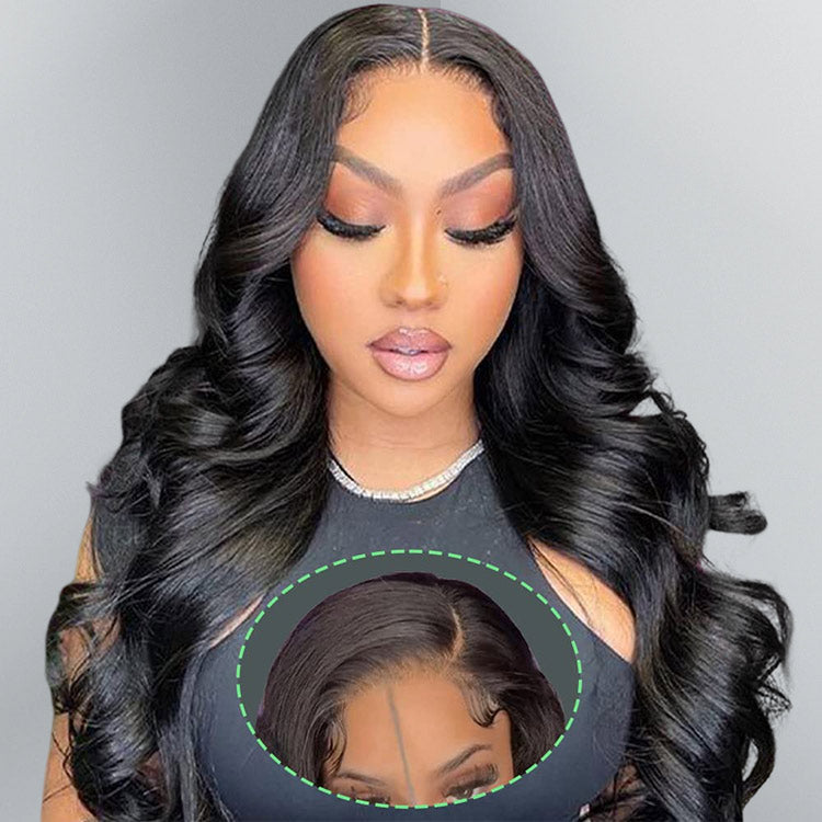 Natural 4x7 3D Body Wave Wig