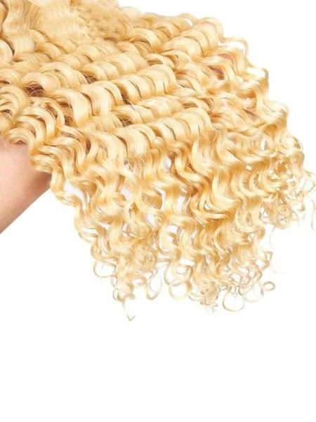 613 Blonde Deep Wave Unprocessed Human Hair Extension