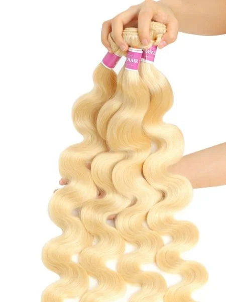613 Honey Blonde Body Wave Double Weft Extension