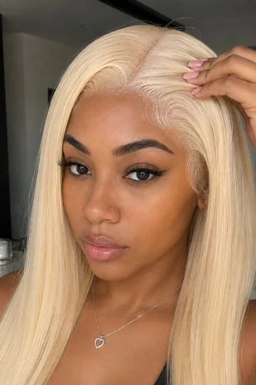 613 Honey Blonde Straight HD Lace Frontal Wig