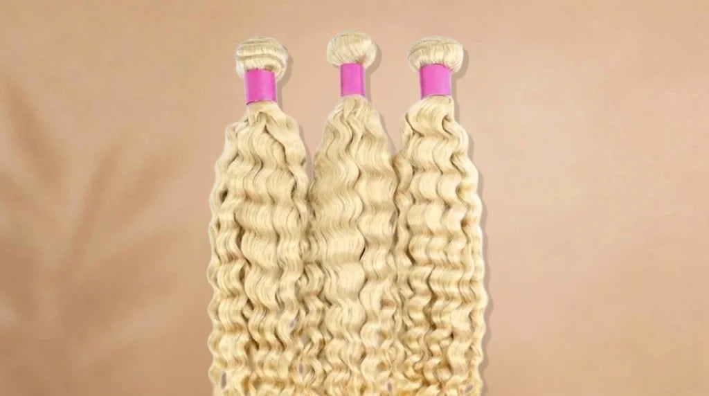 Before wearing 613 Blonde Deep Wave Unprocessed Human Hair Extension