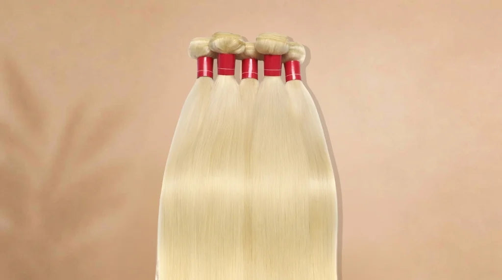 Before wearing 613 Honey Blonde Brazilian Straight Hair, Double Weft