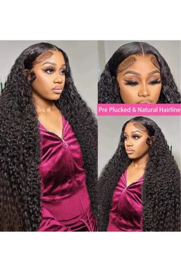 13x6 HD Lace Deep Wave Human Hair Wig 250% Density