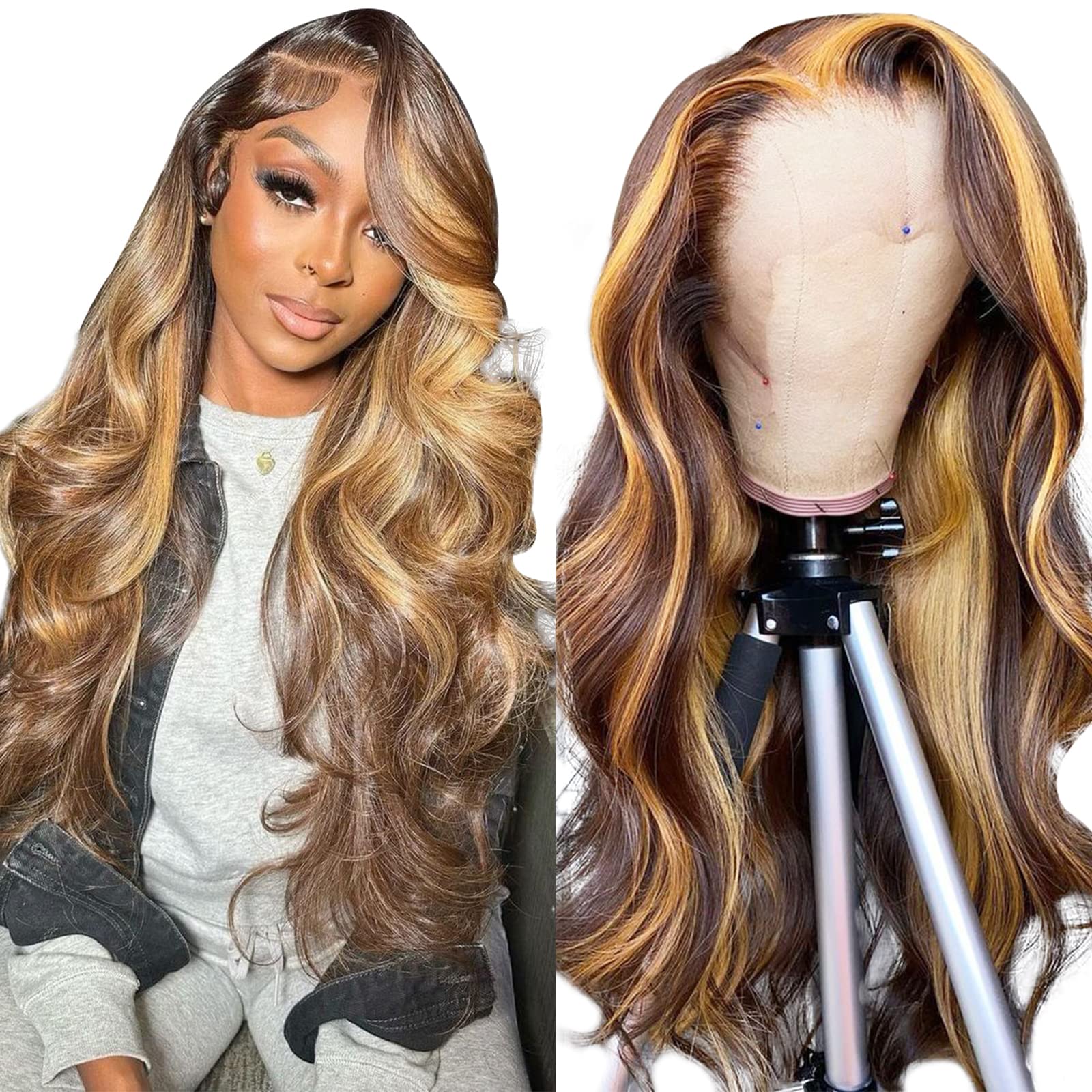 P4/27 Body Wave 13x4 Lace Front Wig