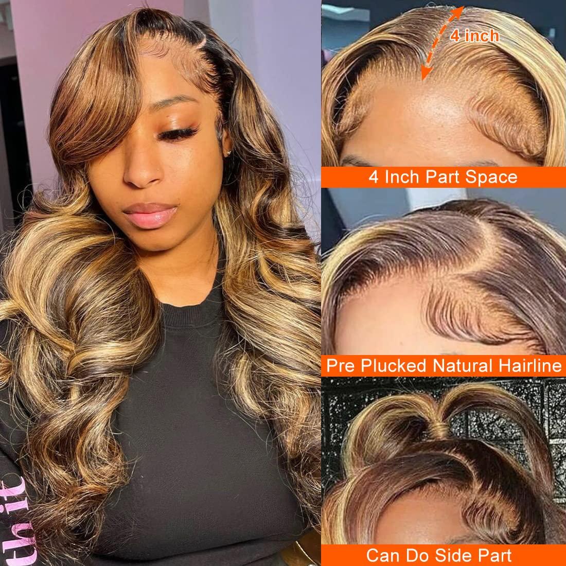 P4/27 Body Wave 13x4 Lace Front Wig