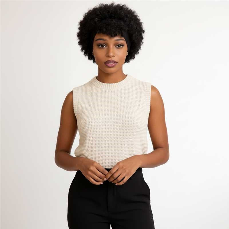 Natural Black Short Afro Kinky Curly Wig