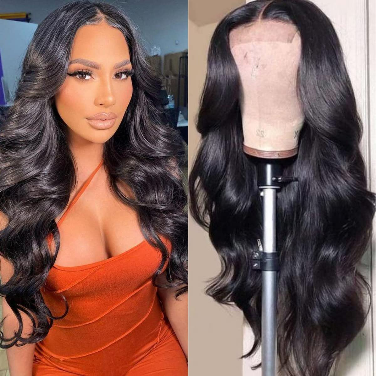 4x6 Natural 3D Body Wave Closure Wig