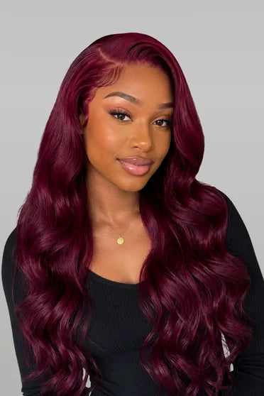 99J Burgundy Body Wave HD Lace Frontal Wig