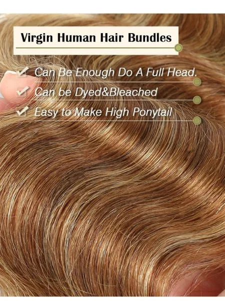 Blonde Highlight Body Wave Raw Human Hair Extension