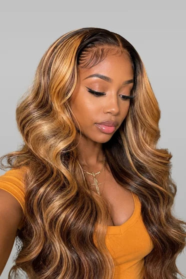 Body Wave P4/27 Highlight 13x6 HD Lace Wig 200% Density