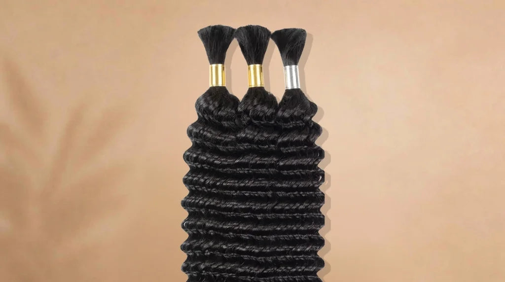 Before wearing Boho Braids Deep Water Wave, Curly Extension