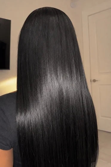 Customer style image - Bone Straight HD Lace Frontal Wig 200% Density