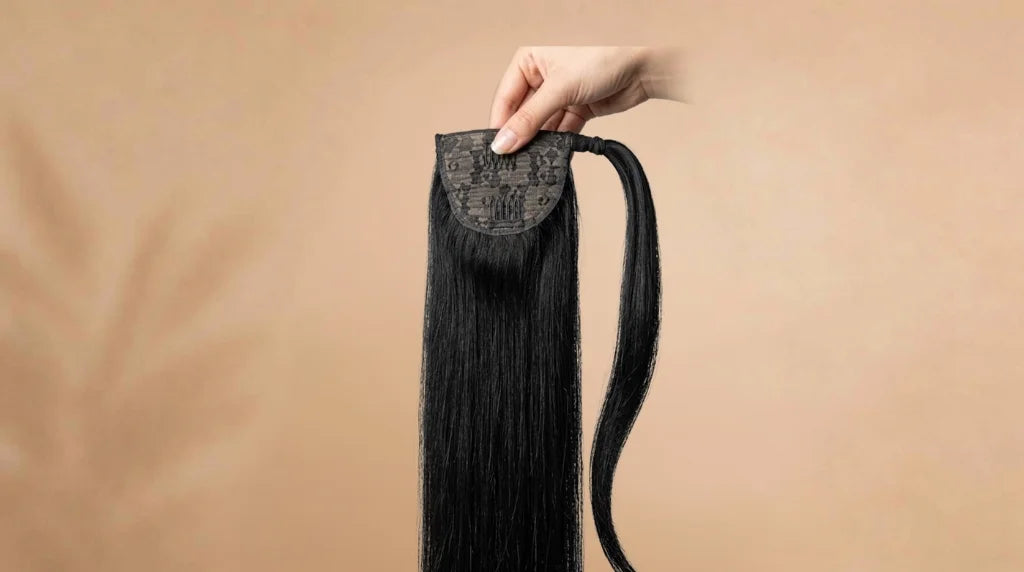 After wearing Bone Straight Human Hair Ponytail Extension