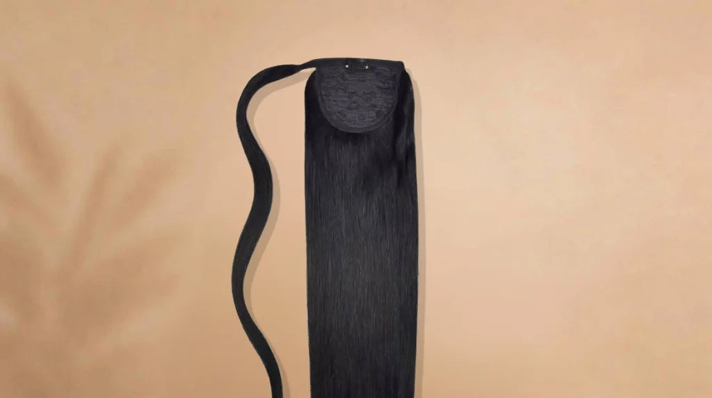 Before wearing Bone Straight Human Hair Ponytail Extension