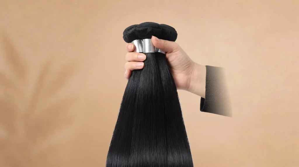 After wearing Brazilian Bone Straight Virgin Human Hair Extension, Double Weft