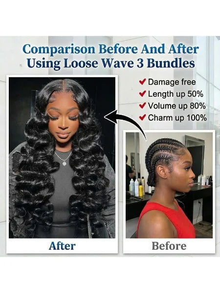 Brazilian Loose Deep Wave Remy Human Hair Extension