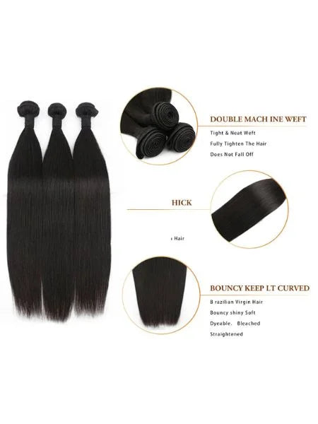 12A Straight Human Hair Brazilian Remy Extension