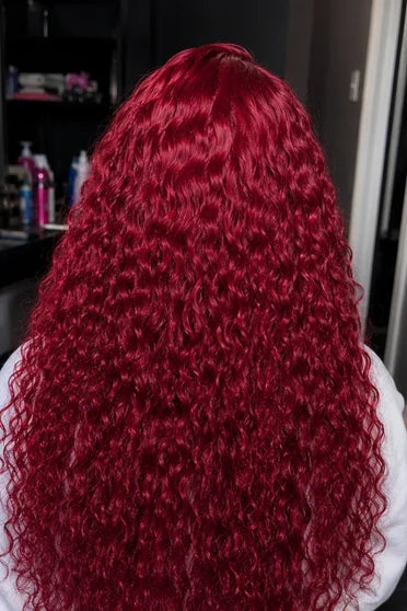 Deep Wave 99J Burgundy 13x6 HD Lace Wig 200% Density