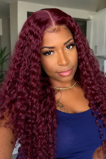 Deep Wave 99J Burgundy 13x6 HD Lace Wig