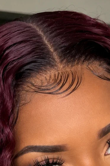 Customer style image - Deep Wave 99J Burgundy 13x6 HD Lace Wig