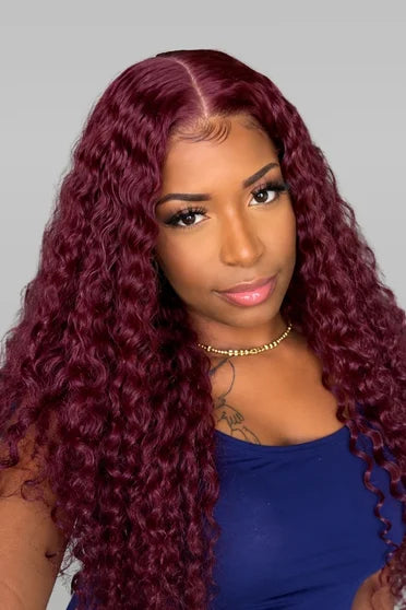 Deep Wave 99J Burgundy 13x6 HD Lace Wig