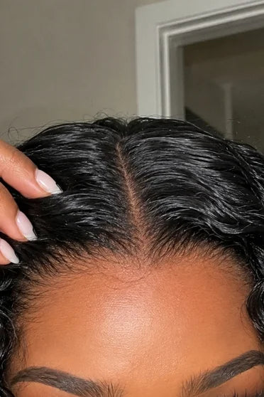 Deep Wave Curly Human Hair Blend 13x6 HD Lace Frontal Wig