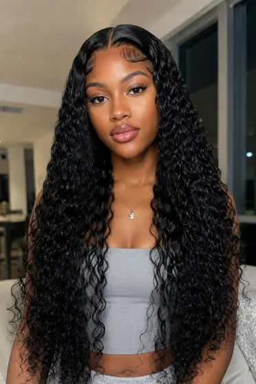 Deep Wave HD Glueless Lace Wig 200% Density
