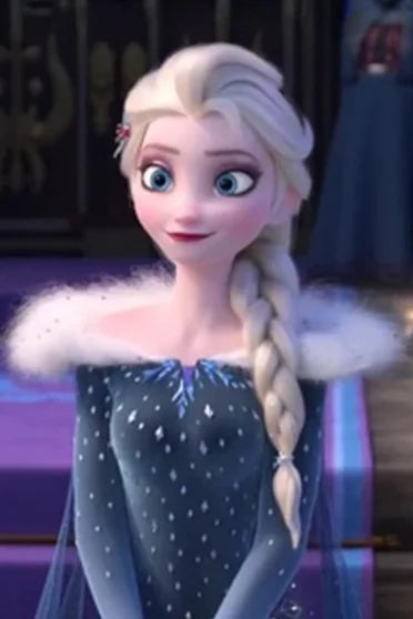 Elsa Blonde Long Braided Snow Queen Cosplay Wig