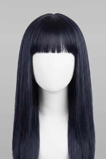 Hinata Hyuga Dark Blue Long Straight Cosplay Wig
