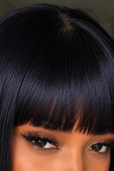 Hinata Hyuga Dark Blue Long Straight Cosplay Wig