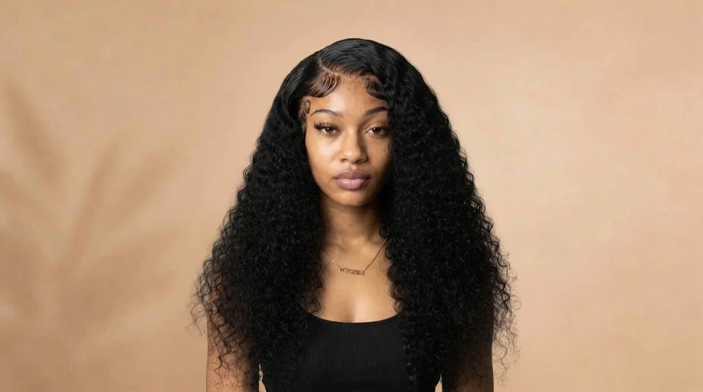 After wearing Kinky Curly 3-in-1 Half Human Hair Blend Ready to Wear Wig