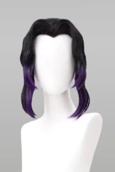 Kochou Shinobu Black to Purple Gradient Ponytail Cosplay Wig