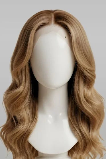 Brown Gradient Long Synthetic Lace Front Wig